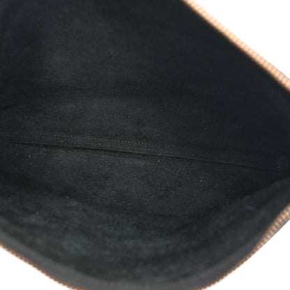 Gucci Pebbled Calfskin Medium Logo Portfolio Clutch Black 5 of 10