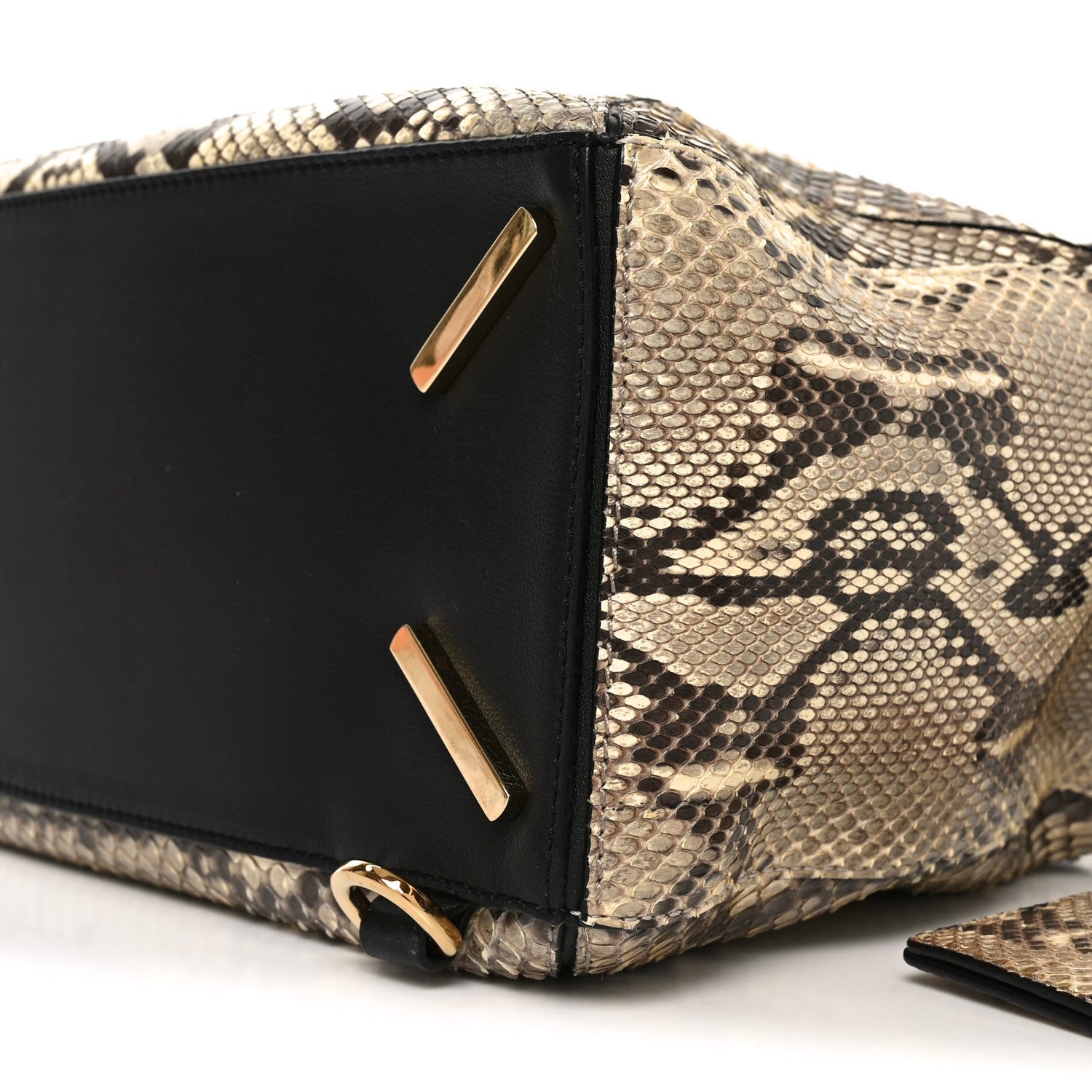 Loewe Snakeskin Medium Puzzle Bag Black 1843843 – FASHIONPHILE