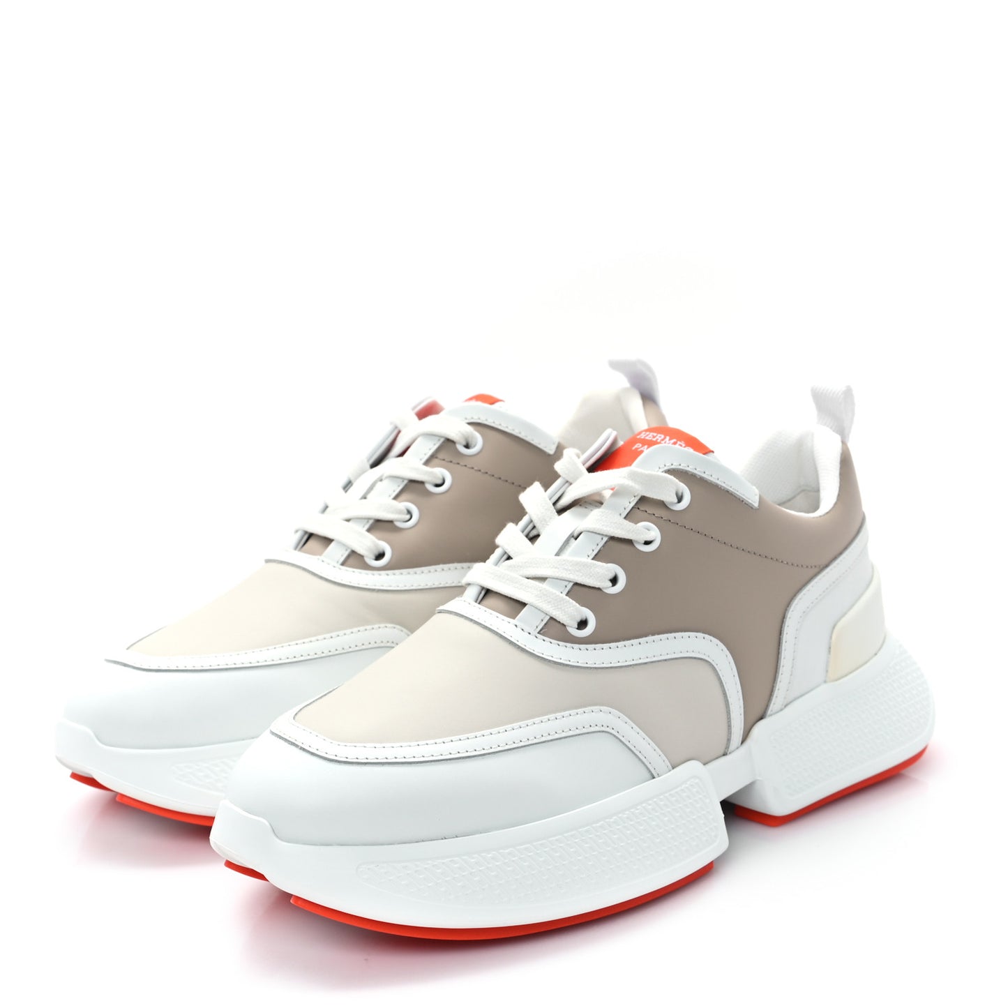 Calfskin Womens Giga Sneakers  38 Multicolor White Gomma
