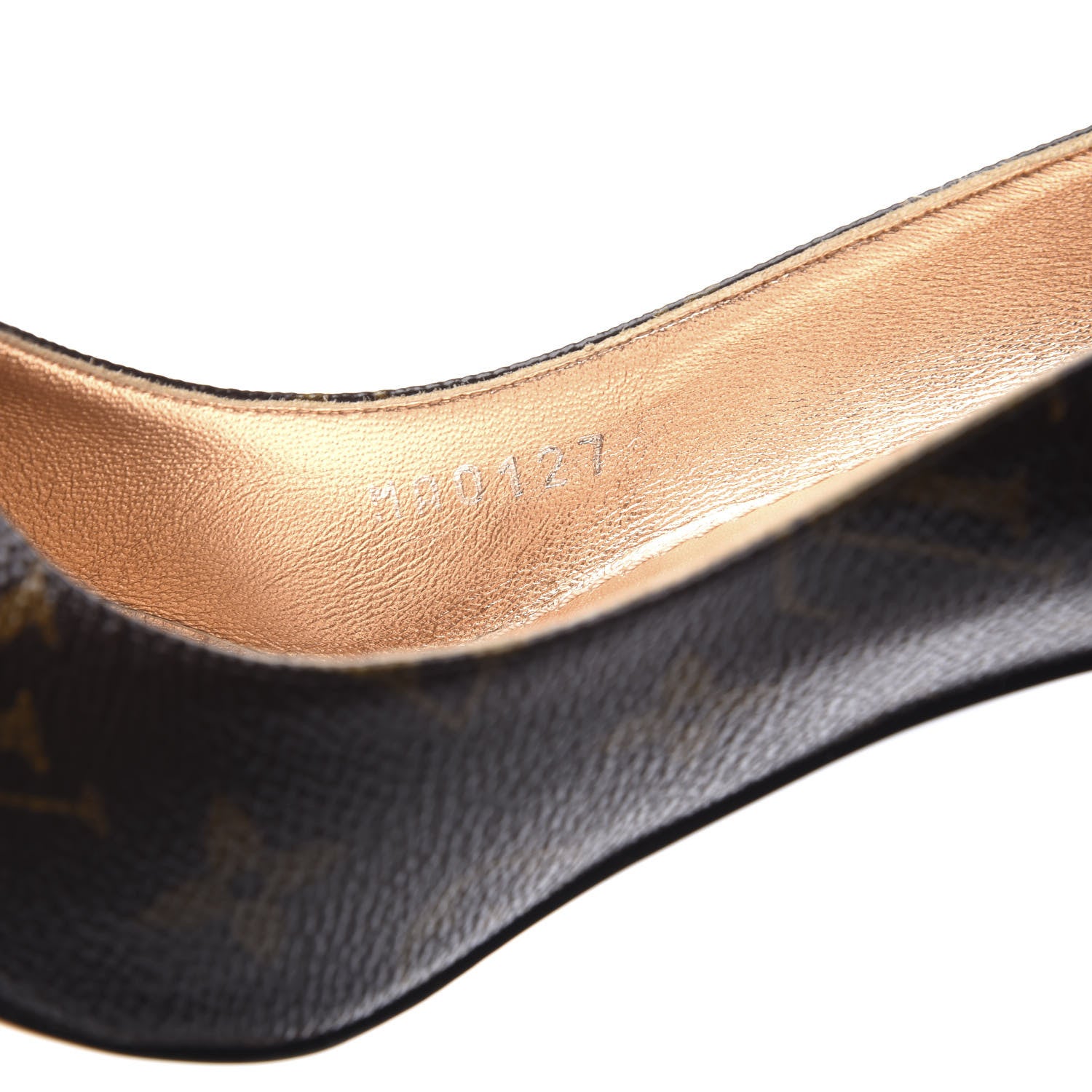 Louis Vuitton Monogram Cherie Pumps 38 Gold 11 of 12