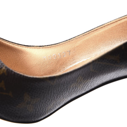 Louis Vuitton Monogram Cherie Pumps 38 Gold 11 of 12