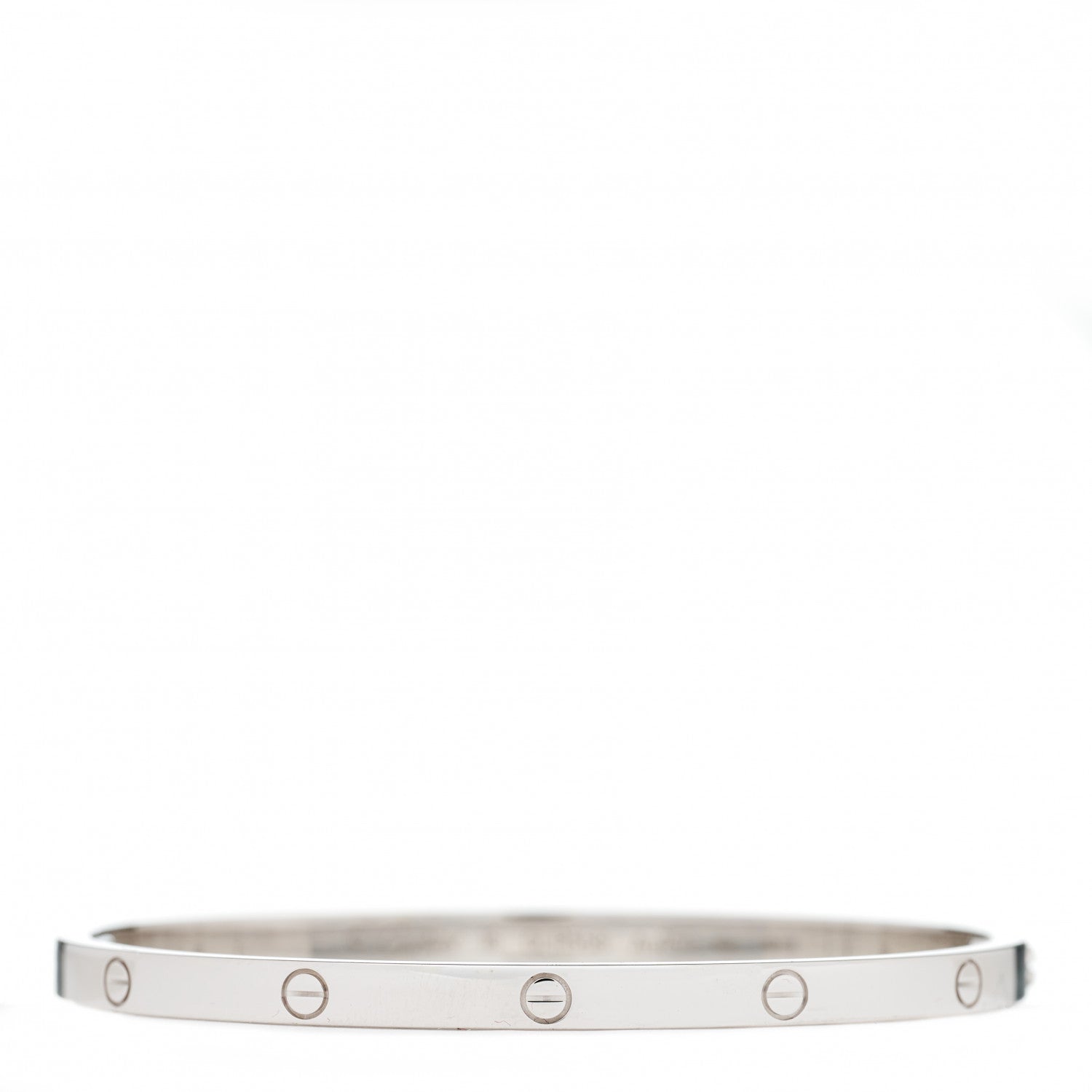 Cartier 18K White Gold Small LOVE Bracelet 16 1 of 4
