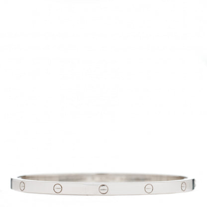 Cartier 18K White Gold Small LOVE Bracelet 16 1 of 4
