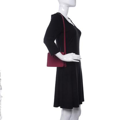 Valentino Garavani Grainy Calfskin VSling Clutch Raspberry 2 of 8