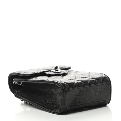 Chanel Caviar Quilted Classic Phone Holder Black 4 of 12