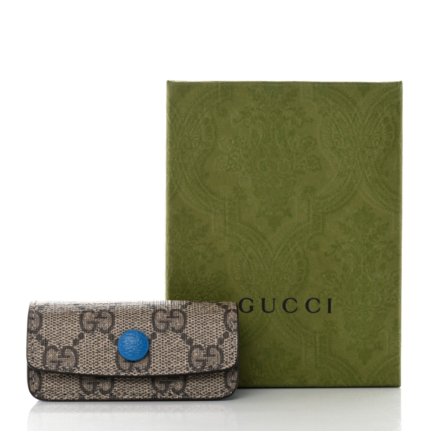 Gucci X DISNEY GG Supreme Monogram Donald Duck Lipstick Holder Bag Beige Ebony Blue 8 of 8