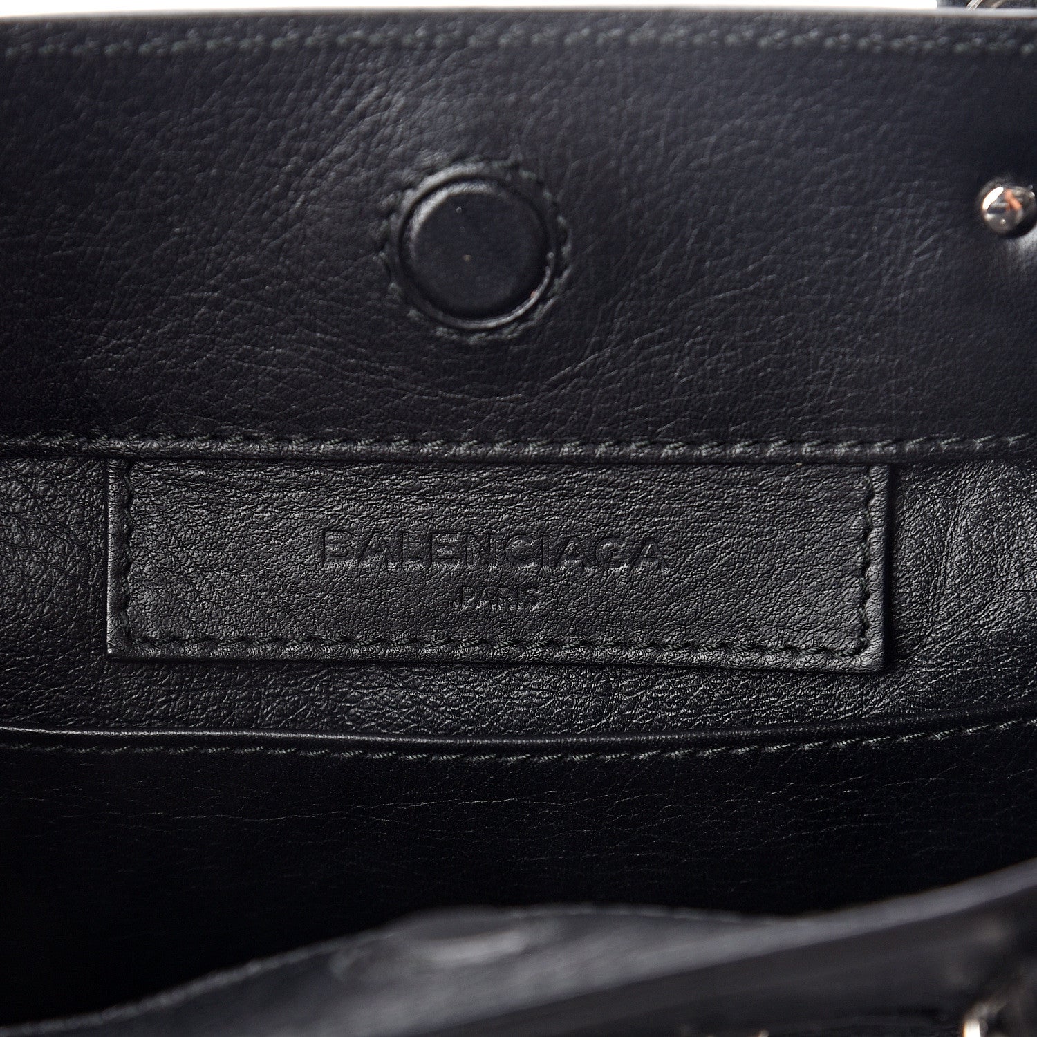 Balenciaga Calfskin Papier Mini A4 Tote Black 5 of 7