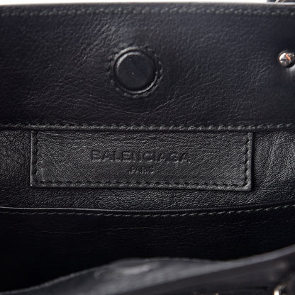 Balenciaga Calfskin Papier Mini A4 Tote Black 5 of 7
