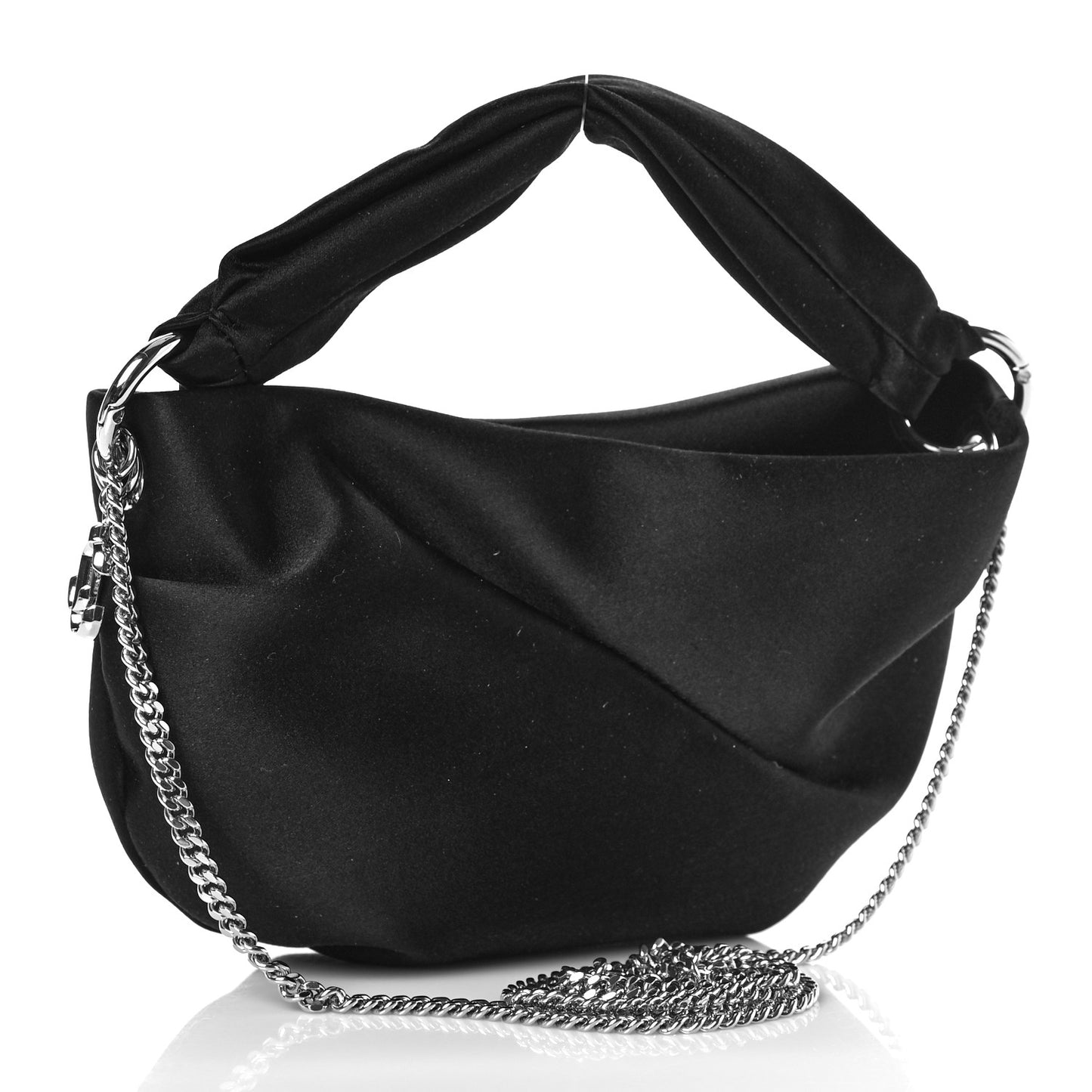 Satin Bonny Shoulder Bag Black