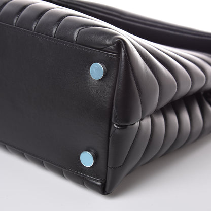 Saint Laurent Calfskin Y Quilted Monogram Large Loulou Chain Satchel Black 9 of 9