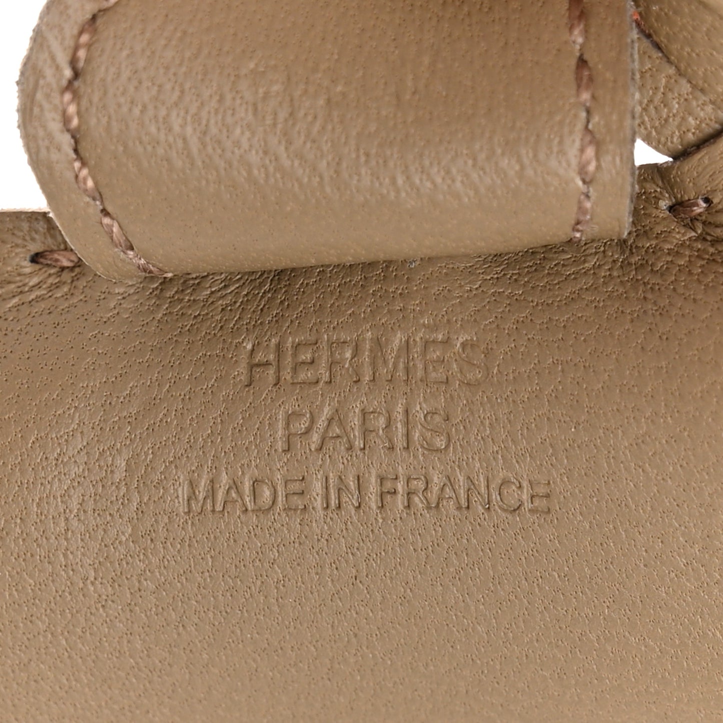 Milo Lambskin Grigri Rodeo Horse Bag Charm PM Beige Marfa
