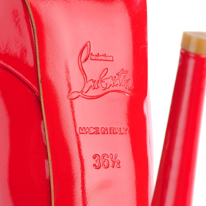 Christian Louboutin Patent Bianca 140 Pumps 36.5 Red 5 of 7