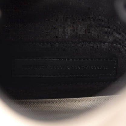 Balenciaga Cotton Canvas Calfskin Navy Cabas XS Natural Black 10 of 11