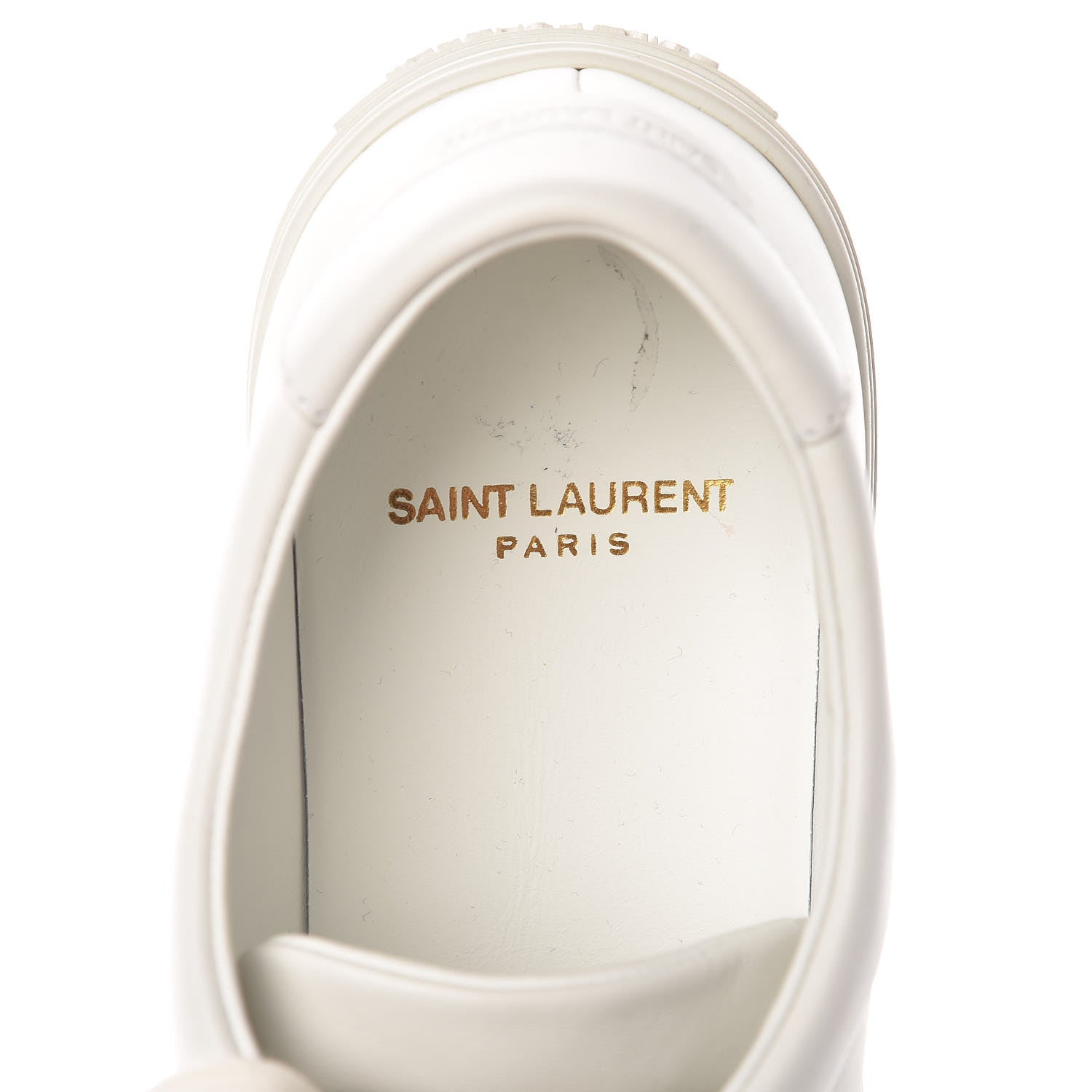 Saint Laurent Calfskin Andy Low Top Sneakers 38.5 White 7 of 11