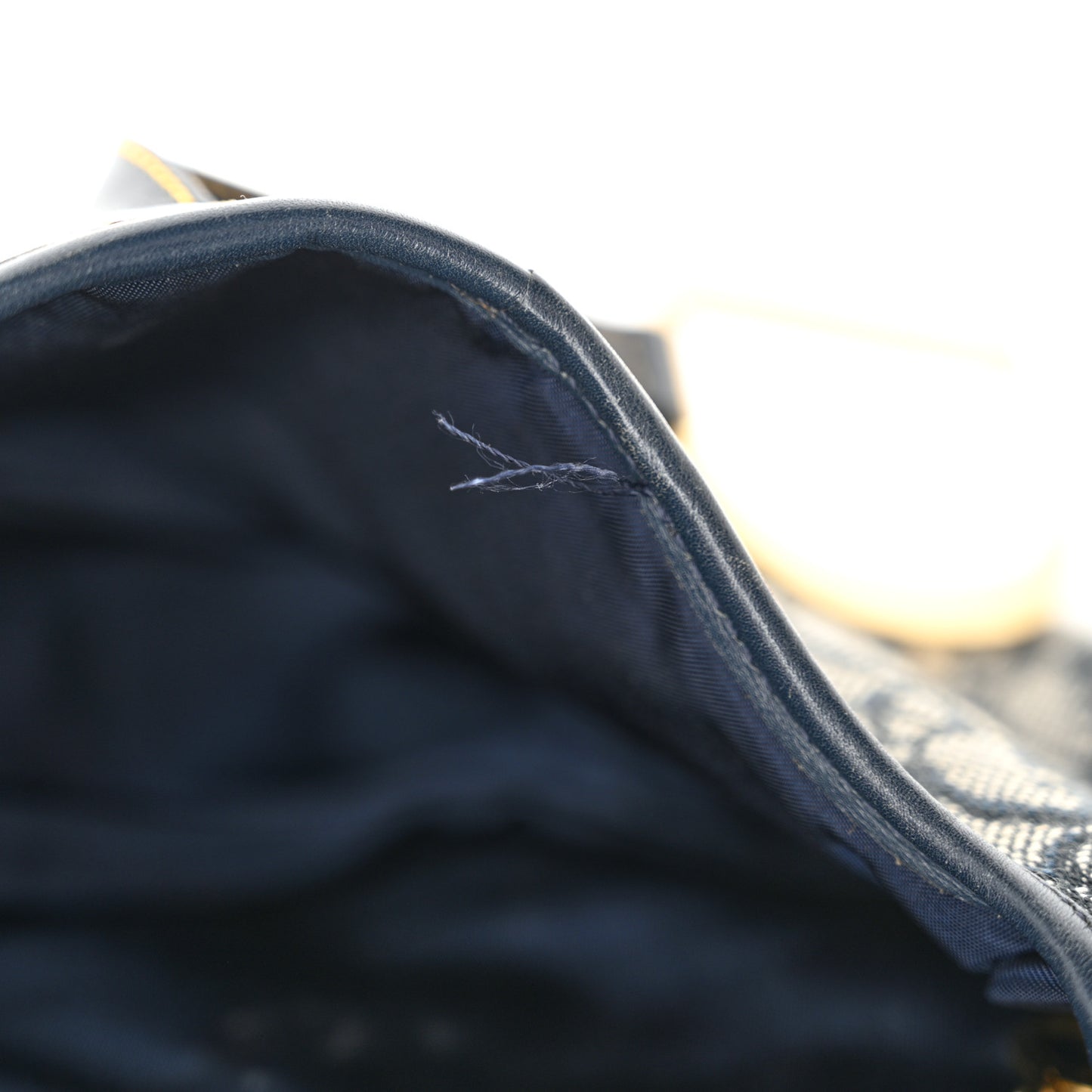 Monogram Saddle Bag Blue
