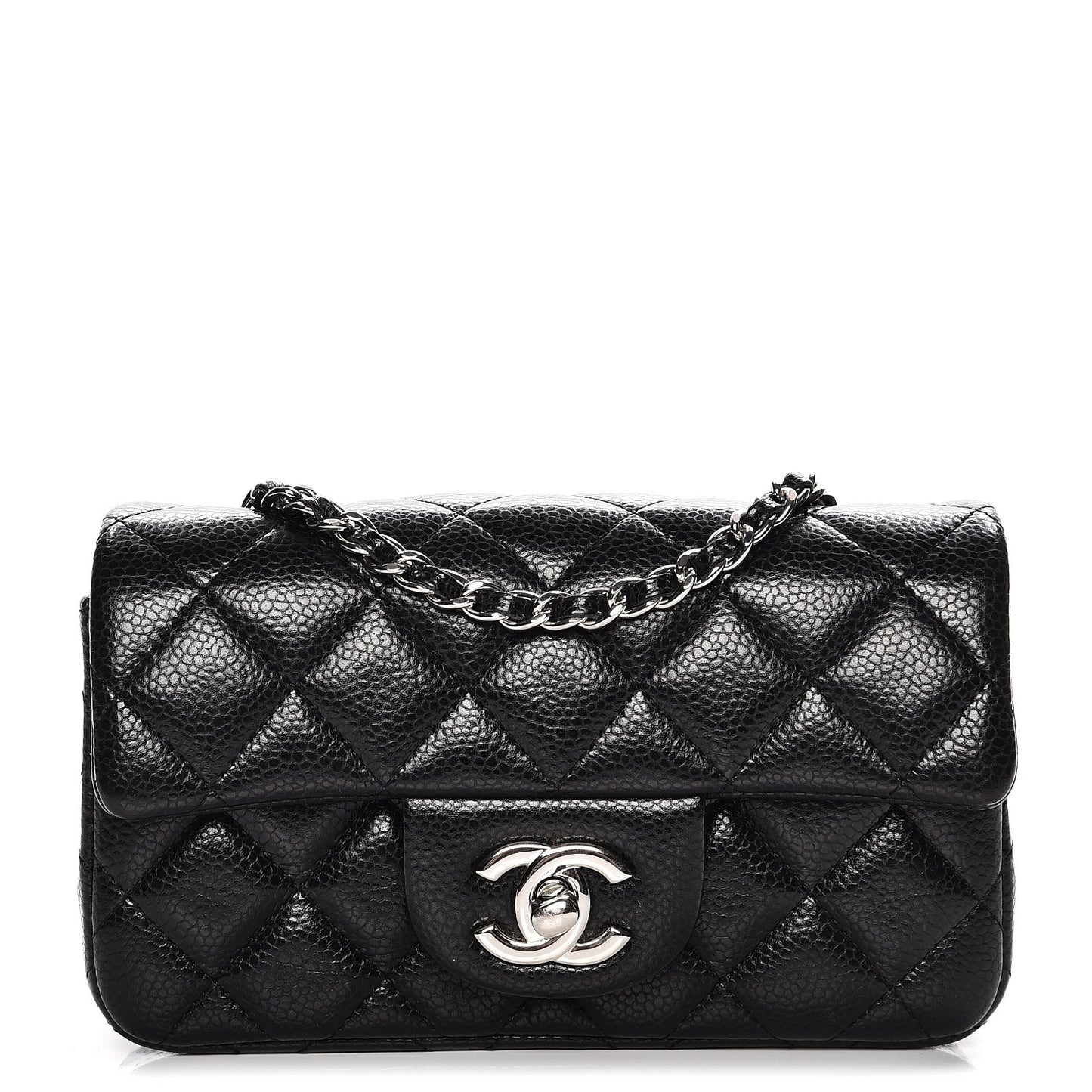 Caviar Quilted Extra Mini Flap Black