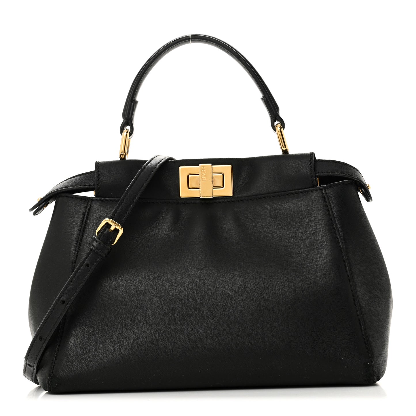 Nappa Mini Peekaboo Iconic Satchel Black