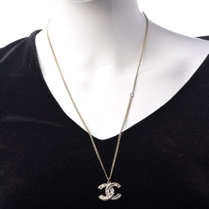 Chanel Baguette Crystal CC Necklace Gold 2 of 5