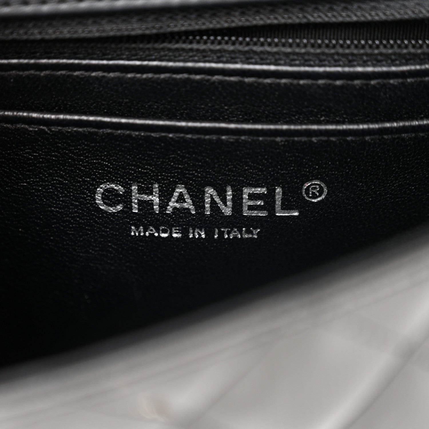 Chanel Striated Patent Quilted Mini Rectangular Flap Black 6 of 10