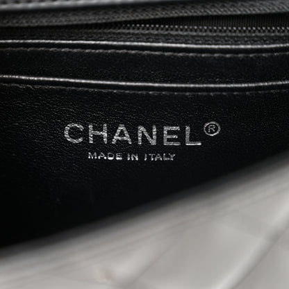 Chanel Striated Patent Quilted Mini Rectangular Flap Black 6 of 10