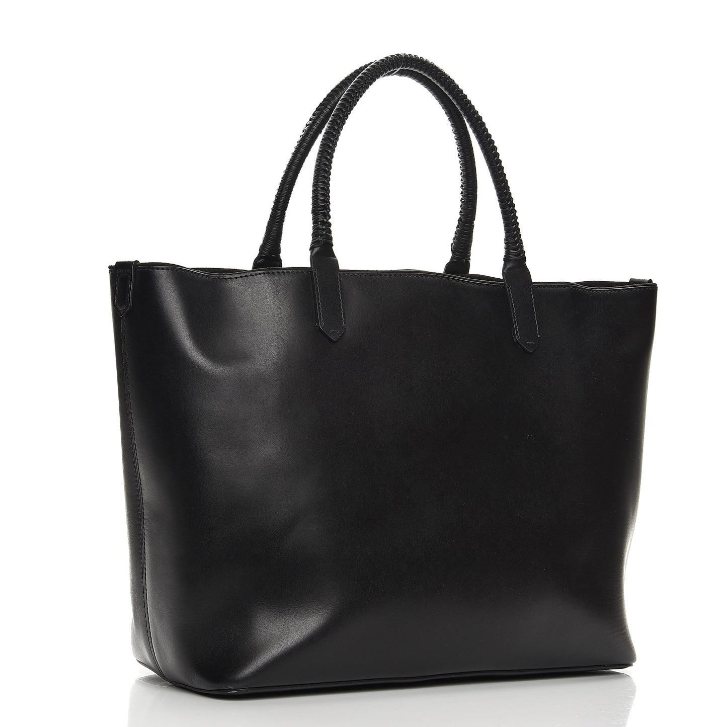 Calfskin Large Antigona Whipstitch Handle Tote Black