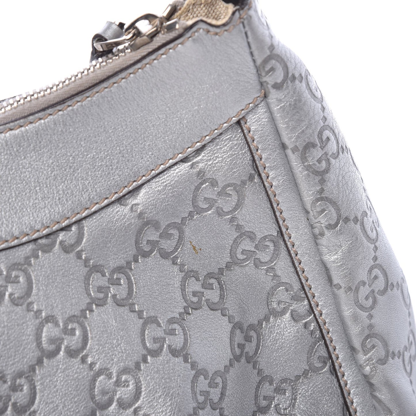 Guccissima Medium D Gold Hobo Silver