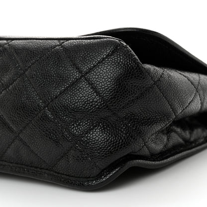 Chanel Grained Calfskin Medium Natural Beauty Flap Black 10 of 13