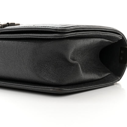 Chanel Caviar Quilted Medium Boy Flap Charcoal 18 of 19