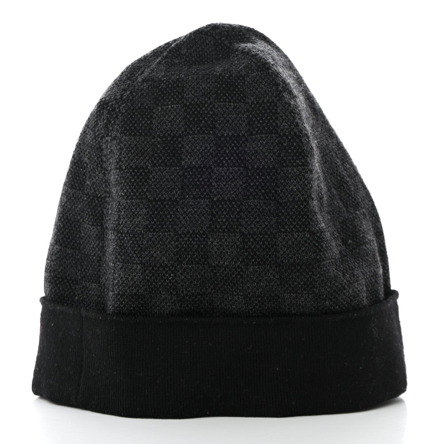 Louis Vuitton Wool Bonnet Petit Damier Graphite Beanie Hat 3 of 6