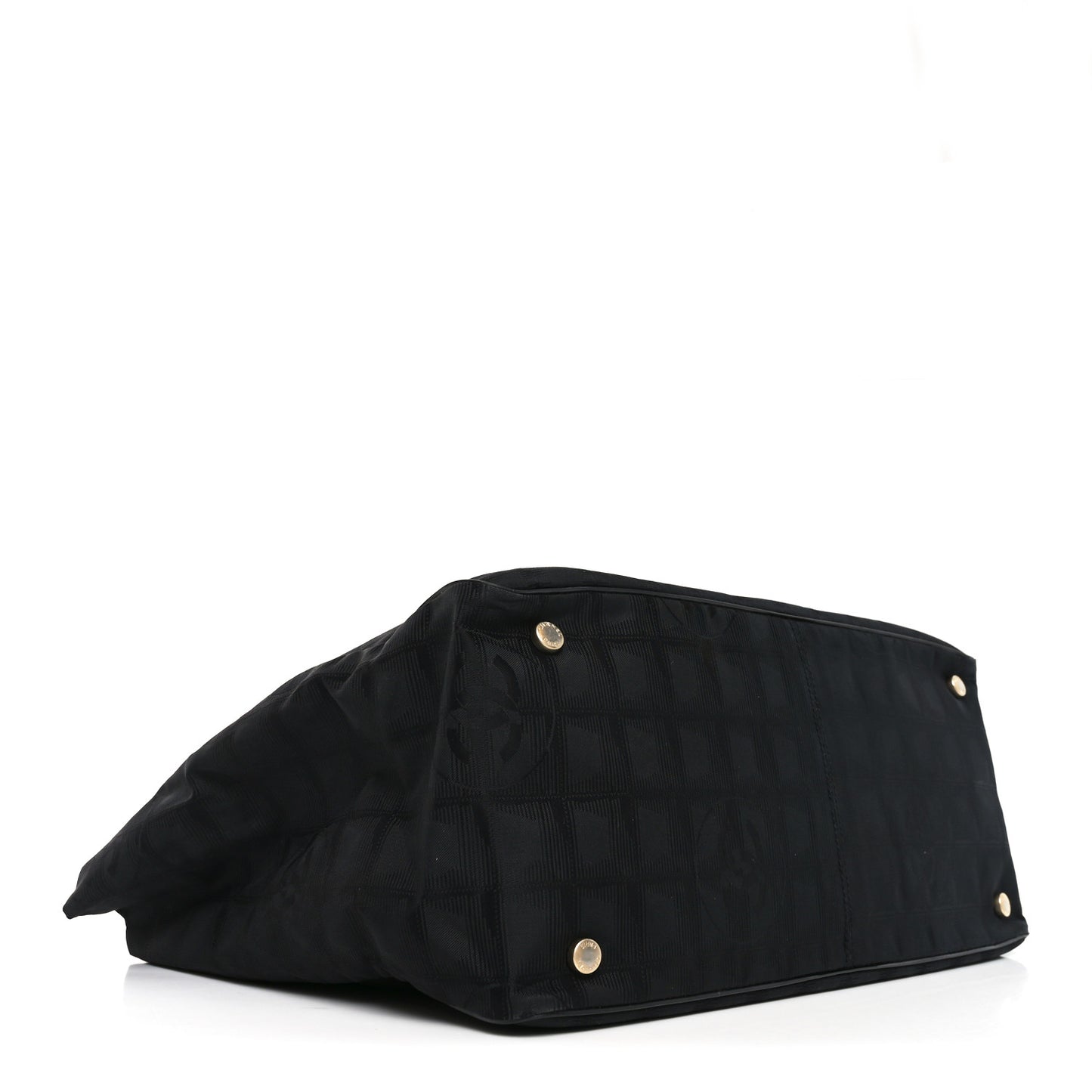 Nylon Large Travel Tote Black
