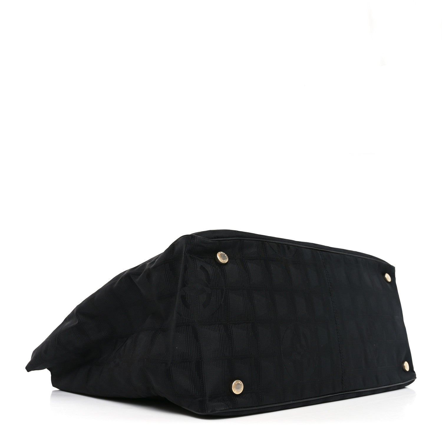 Chanel Nylon Large Travel Tote Black 4 of 10