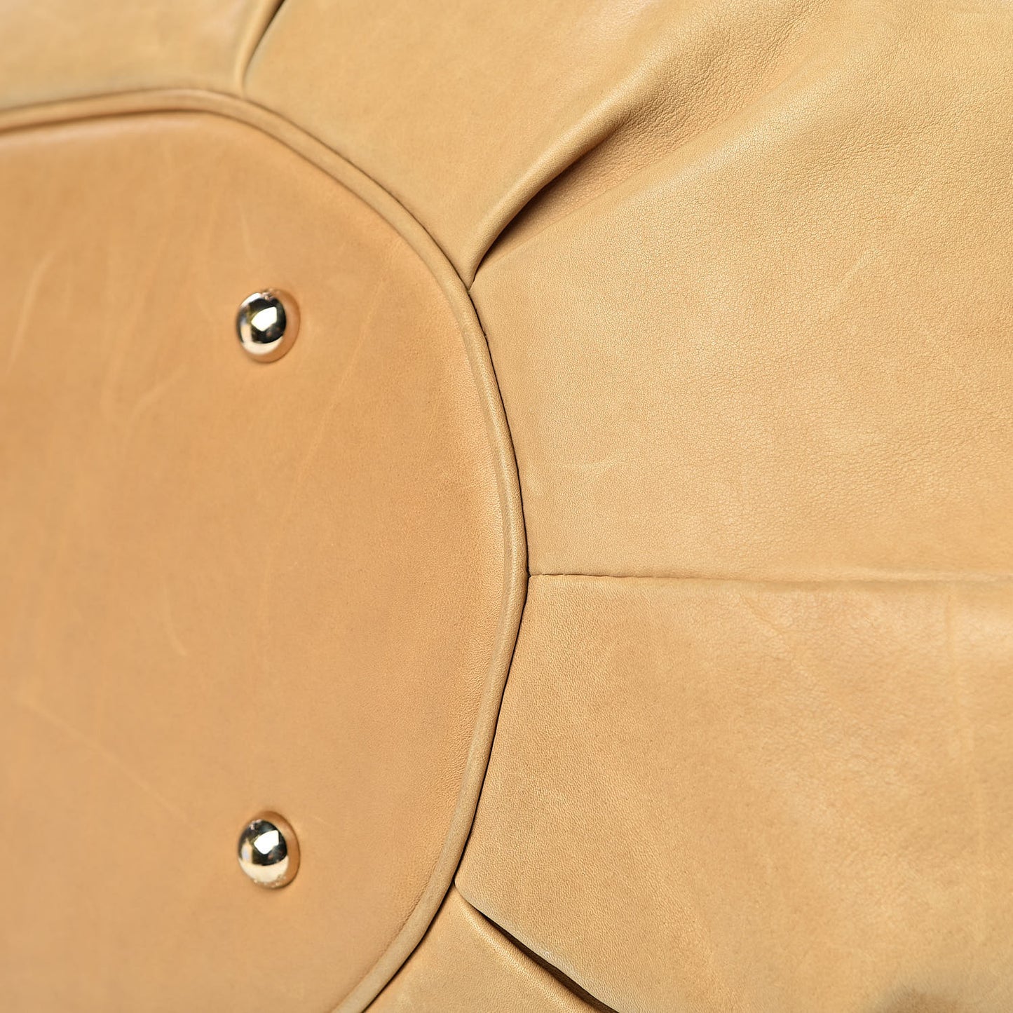 Smooth Calfskin Soft Babe Shopping Tote Beige