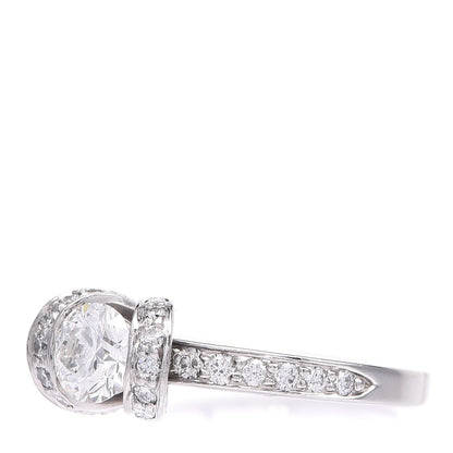 Tiffany Platinum Diamond Round Brilliant .54 Ct. Ribbon Engagement Ring 51.9 6 3 of 6
