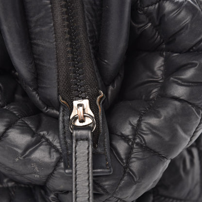Chanel Nylon Quilted Coco Cocoon Bowler Black 12 of 13