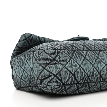 Chanel Denim Quilted Denimpression Flap Blue Black 8 of 11