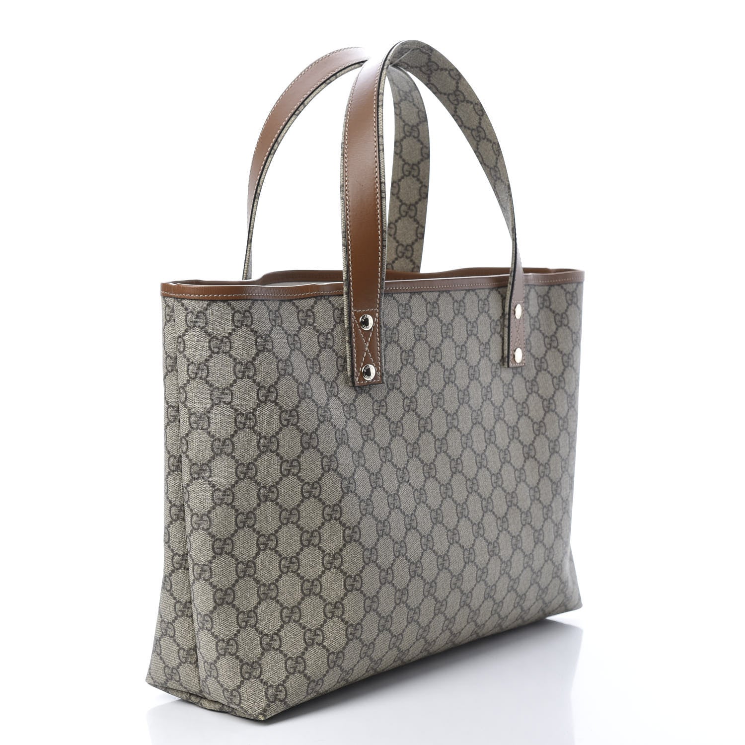 Gucci GG Plus Monogram Medium Signature Web Loop Tote Brown 3 of 12