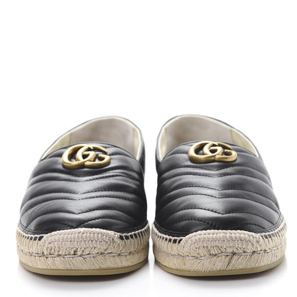 Gucci Nappa Matelasse Mens GG Marmont Espadrilles 10 Black 2 of 8