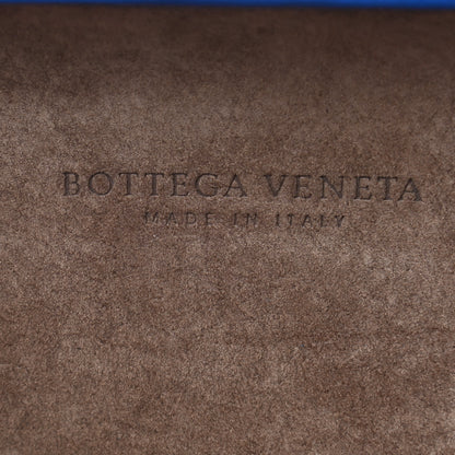 Bottega Veneta Nappa Intrecciato Metallic Placcato Knot Clutch Signal Blue 6 of 6