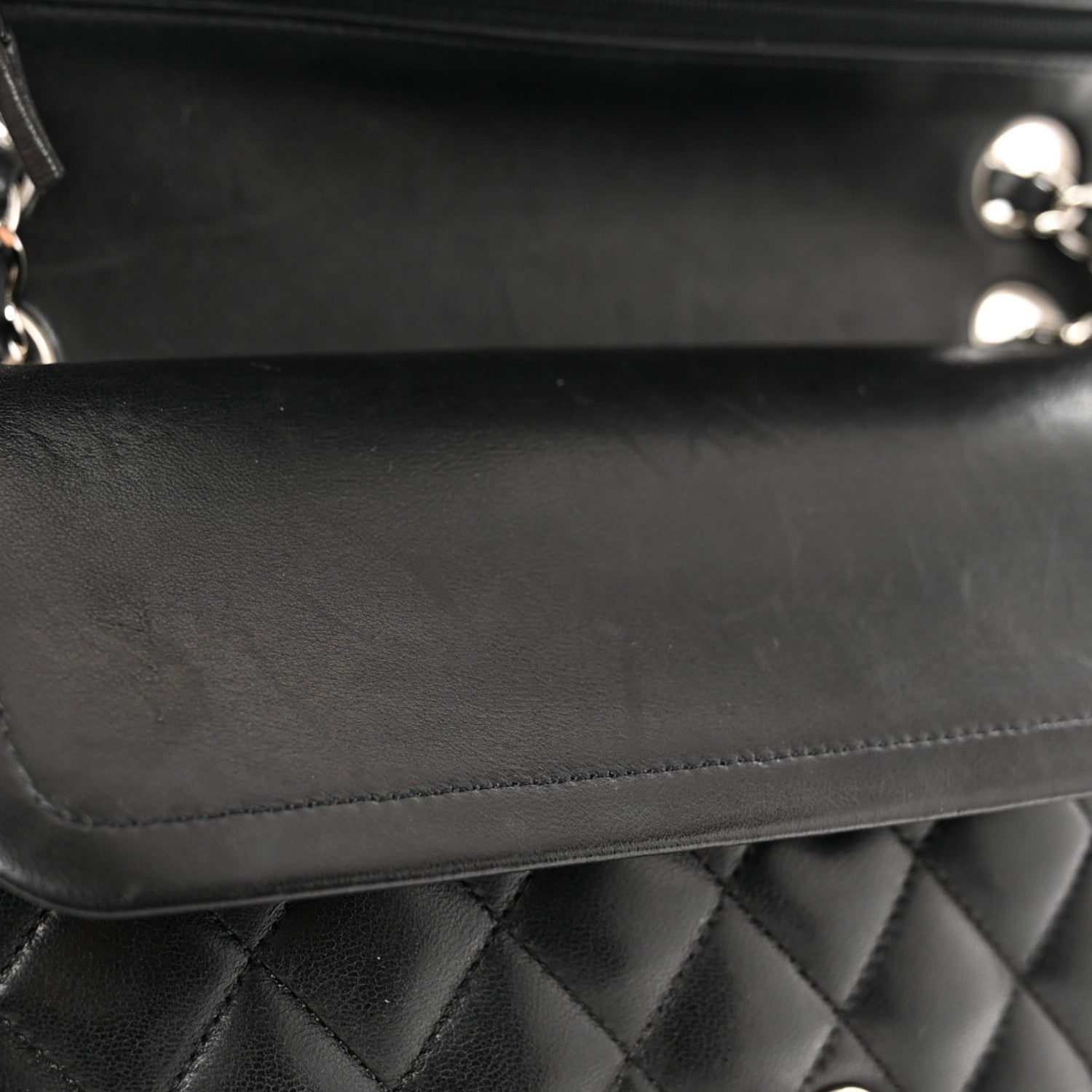 Chanel Lambskin Quilted Medium Double Flap Black 10 of 10