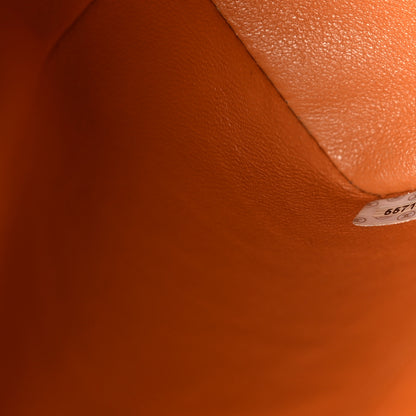 Chanel Caviar Quilted Medallion Tote Orange 7 of 10