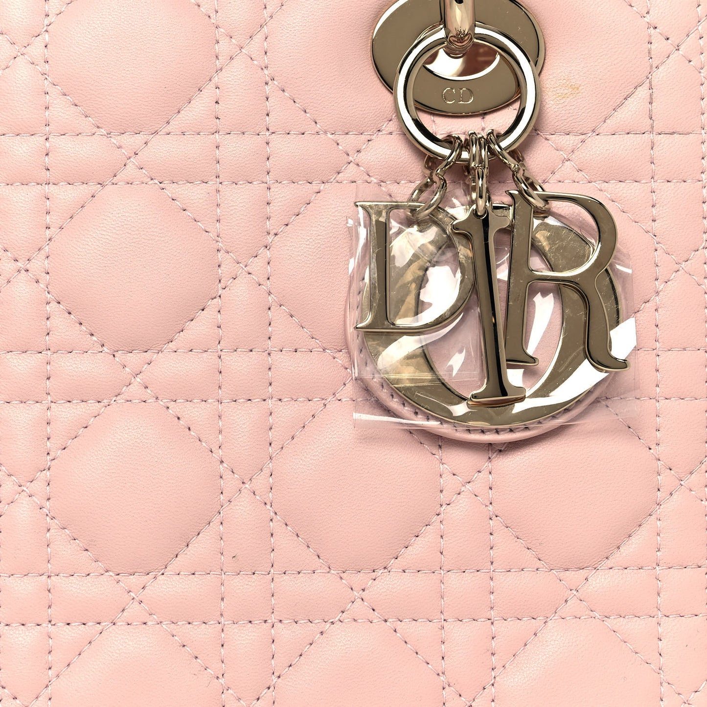 Lambskin Cannage Medium Lady Dior Light Pink