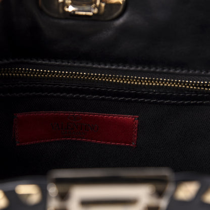 Valentino Garavani Vitello Rockstud Shoulder Satchel Black 6 of 11