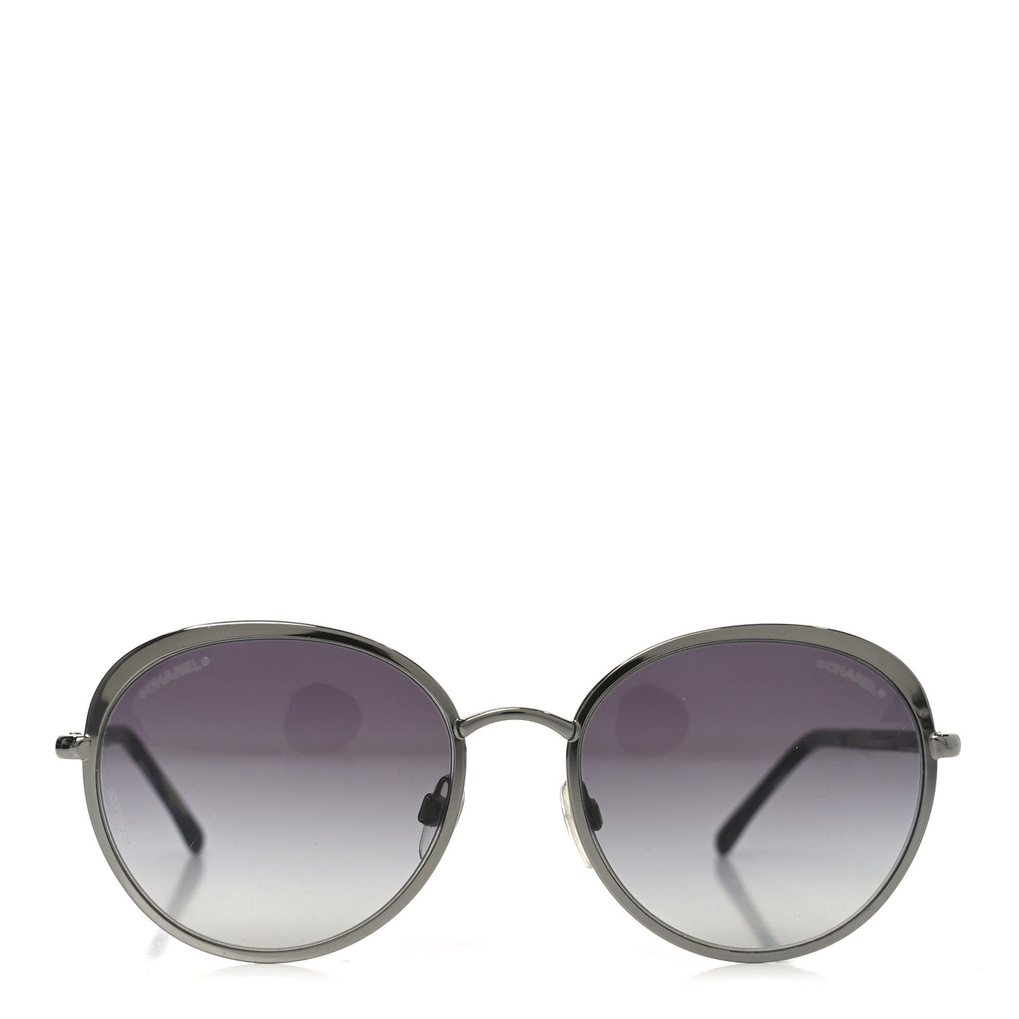 Round Spring Sunglasses 4206 Silver