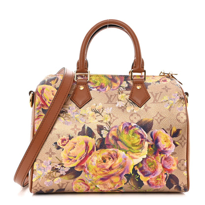 Louis Vuitton Metallic Monogram LV Garden Speedy Bandouliere 25 Gold 1 of 13