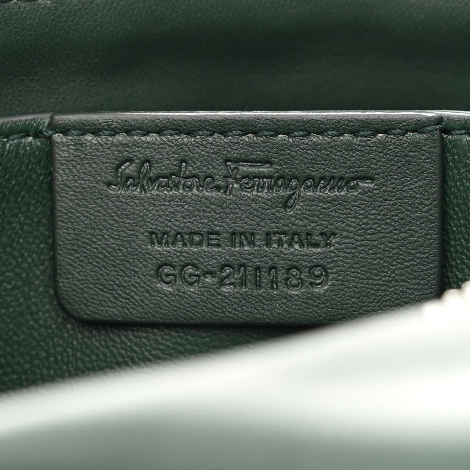Salvatore Ferragamo Suede Calfskin Small Viva Bow Shoulder Bag Green 9 of 12