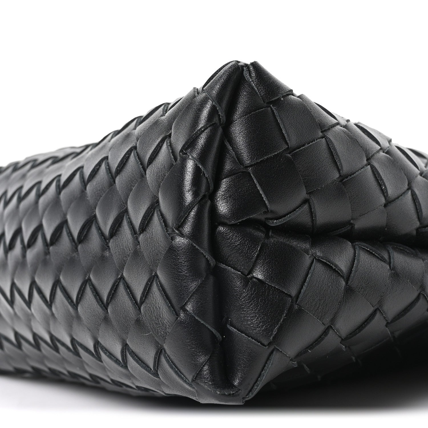 Bottega Veneta Nappa Intrecciato Small Fold Crossbody Messenger Black 9 of 9