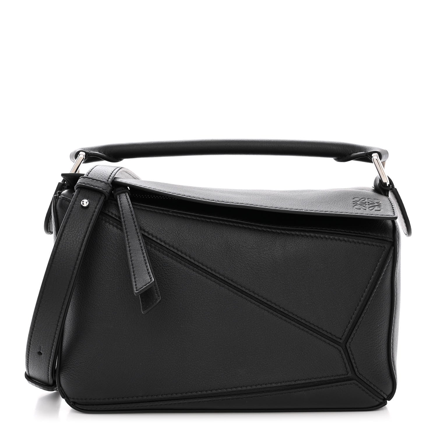 Loewe Calfskin Small Puzzle Bag Black 1 of 10