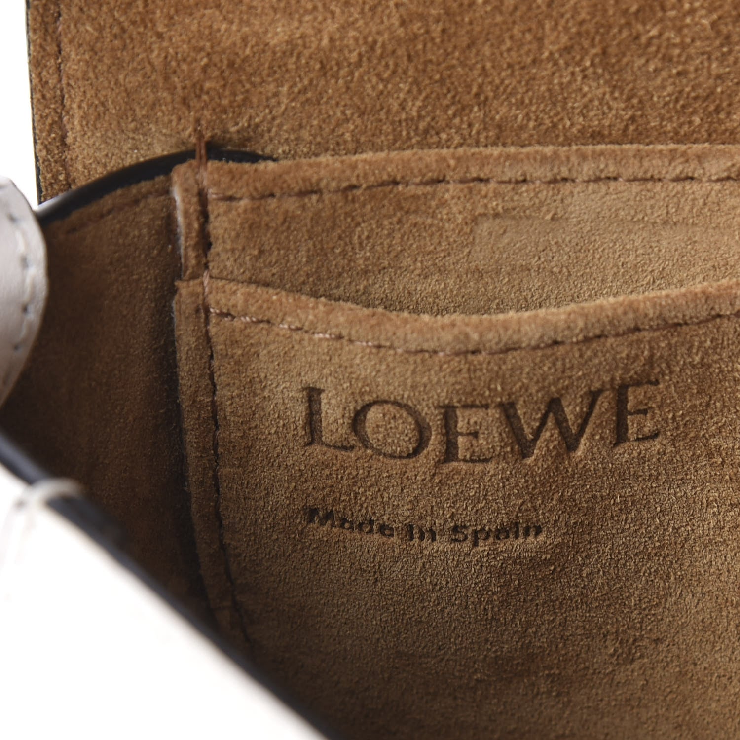 Loewe Calfskin Mini Gate Crossbody Bag Khaki Green Soft White 5 of 8