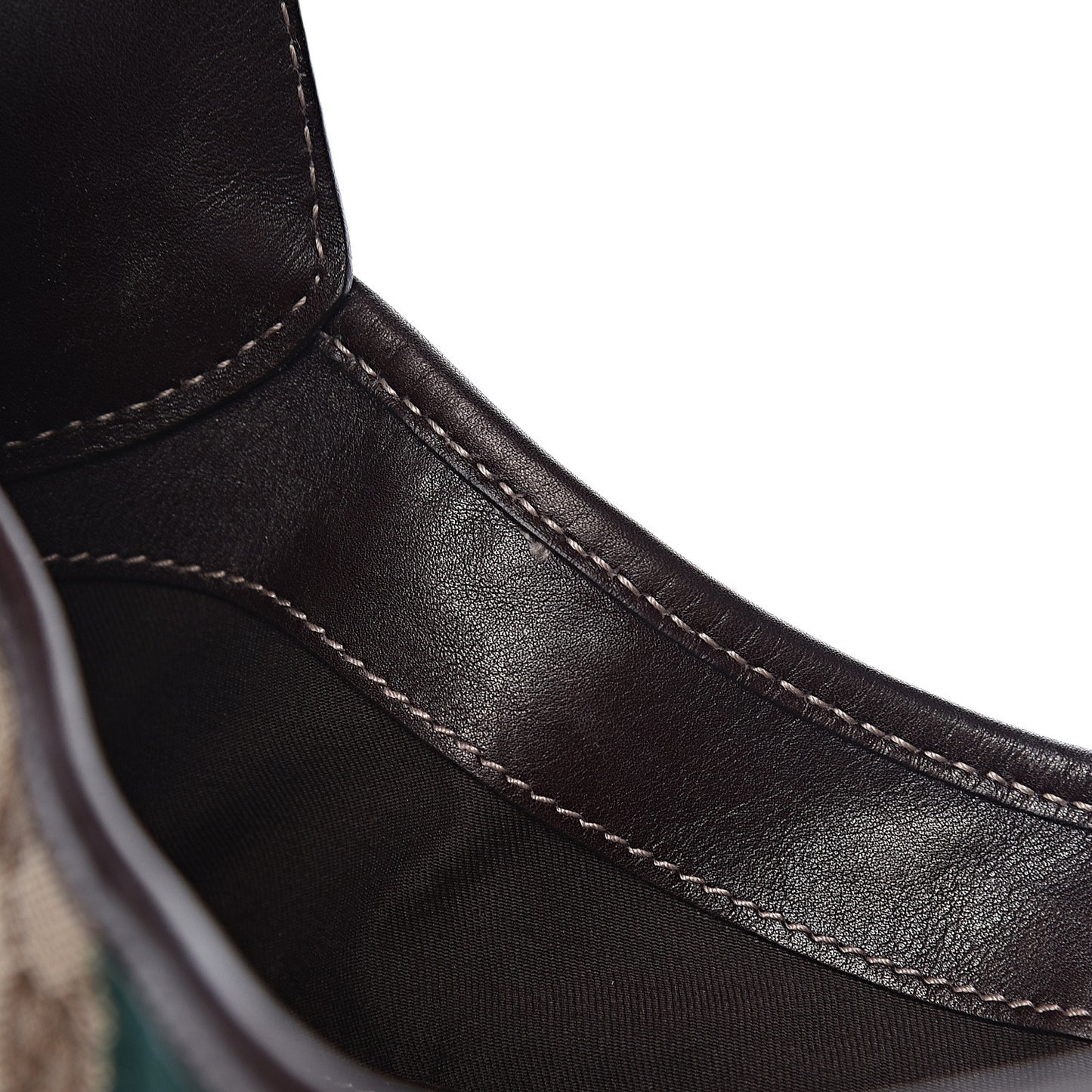 Monogram Web Jackie O Bouvier Hobo Dark Brown
