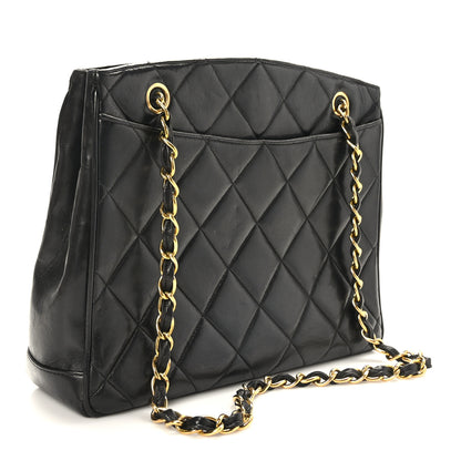 Chanel Lambskin Quilted CC Shoulder Bag Black 3 of 10